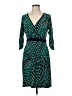 Laundry by Design Print Green Cocktail Dress Size 8 - photo 1