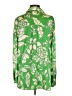 Zara Floral Green Long Sleeve Blouse Size S - photo 2