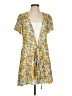 Oscar-St 100% Polyester Yellow Green Kimono Size S - photo 1