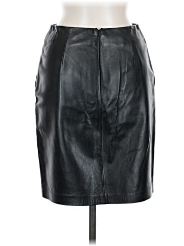 Linda Allard Ellen Tracy Leather Skirt (view 2)