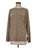 Caslon Animal Print Tan Brown Pullover Sweater Size S - photo 1