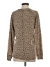 Caslon Animal Print Tan Brown Pullover Sweater Size S - photo 2