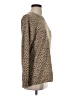 Caslon Animal Print Tan Brown Pullover Sweater Size S - photo 4