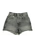 RE/DONE 100% Cotton Gray Denim Shorts Size 25 waist - photo 1