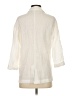 Millibon 100% Cotton Ivory 3/4 Sleeve Button-Down Shirt Size S - photo 2