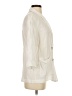 Millibon 100% Cotton Ivory 3/4 Sleeve Button-Down Shirt Size S - photo 4