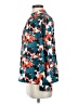 Shein Floral Teal Long Sleeve Blouse Size 4 - photo 5