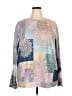 Assorted Brands Gray Purple Long Sleeve Blouse Size XXL (estimated) - photo 1