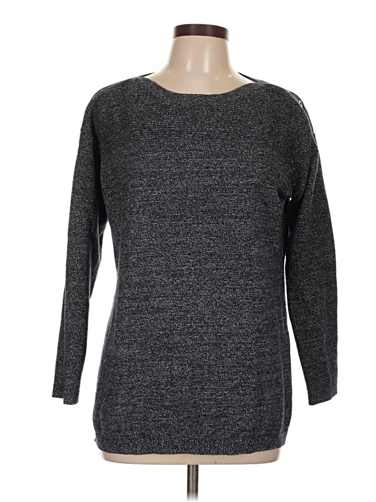 Pre-owned Talbots Pullover Sweater In Gray