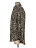 Equipment 100% Polyester Animal Print Gold Long Sleeve Blouse Size S - photo 5