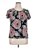 By Design Black Short Sleeve Blouse Size XL - photo 1