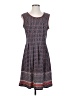 Max Studio Print Blue Casual Dress Size S - photo 1