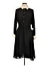 Zara Basic 100% Polyester Solid Black Casual Dress Size L - photo 1