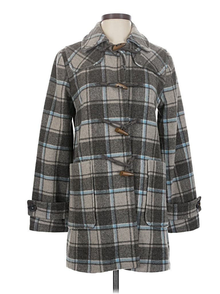 Pre-owned Gap Wool Coat In Gray