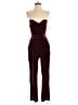 Express Solid Burgundy Jumpsuit Size 4 - photo 1