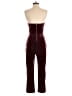 Express Solid Burgundy Jumpsuit Size 4 - photo 2