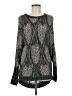 Paradis Miss Metallic Silver Pullover Sweater Size M - photo 1