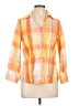 Foxcroft Orange 3/4 Sleeve Button-Down Shirt Size 10 - photo 1