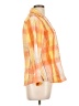 Foxcroft Orange 3/4 Sleeve Button-Down Shirt Size 10 - photo 4