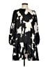 Alexis 100% Polyester Print Black Casual Dress Size XS - photo 1