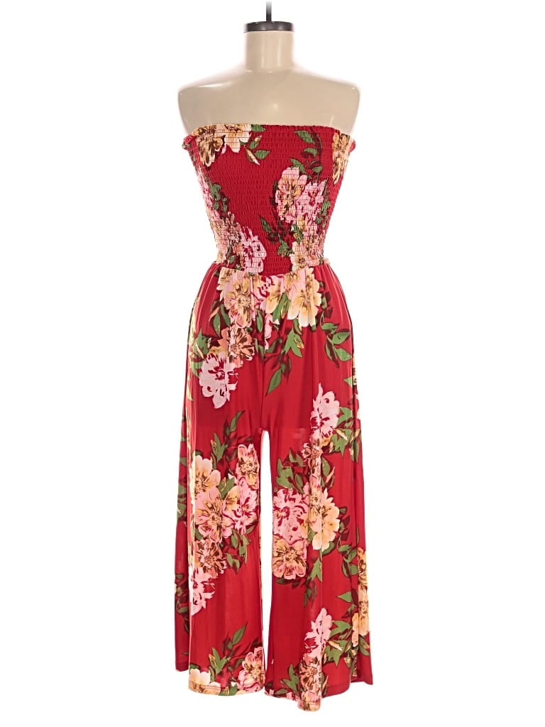 Pre-owned Mlle Gabrielle Jumpsuit In Red