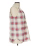 Fervour 100% Polyester Plaid Ivory Sleeveless Blouse Size L - photo 4