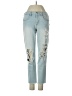 American Eagle Outfitters Floral Blue Jeans Size 2 - photo 1