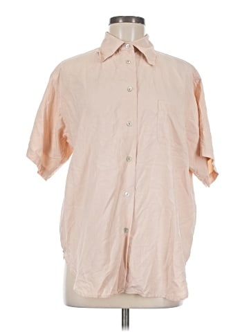 Express Short Sleeve Silk Top (view 1)
