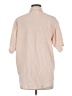 Express 100% Silk Tan Short Sleeve Silk Top Size M (petite) - photo 2