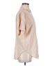 Express 100% Silk Tan Short Sleeve Silk Top Size M (petite) - photo 4