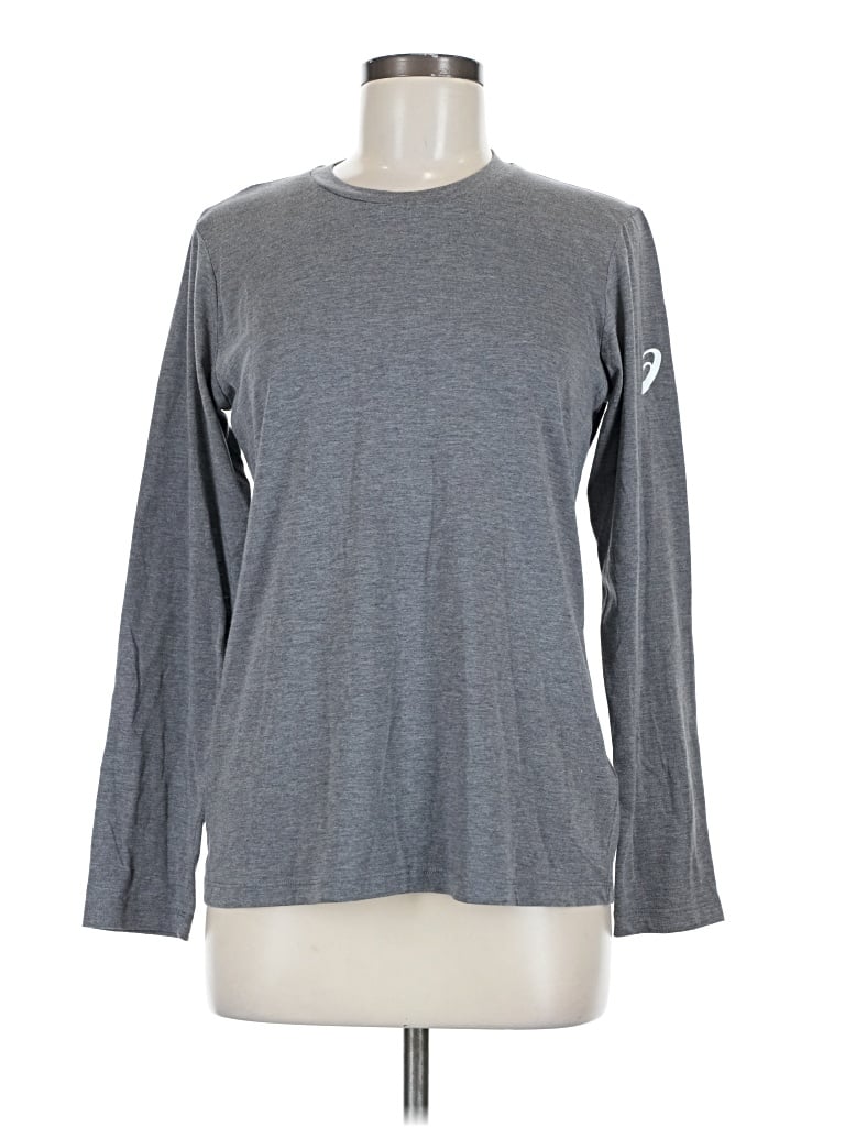 Pre-owned Asics Long Sleeve T-shirt In Gray
