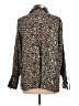 Reserved Animal Print Brown Long Sleeve Blouse Size L - photo 2