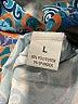 Unbranded Paisley Blue Long Sleeve Blouse Size L - photo 7