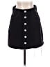Zara Solid Black Denim Skirt Size S - photo 1
