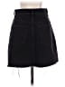 Zara Solid Black Denim Skirt Size S - photo 2