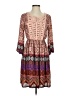 Daniel Rainn 100% Polyester Paisley Brown Burgundy Casual Dress Size XS - photo 1