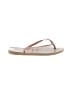 Havaianas White Tan Flip Flops Size 6 - photo 1