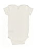 Gerber 100% Cotton Solid Ivory Short Sleeve Onesie Size 6-9 mo - photo 2