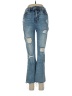 Daze Hearts Blue Jeans Size 28 waist - photo 1