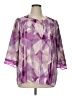 Alfani 100% Polyester Purple 3/4 Sleeve Blouse Size XL - photo 1