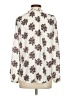 Ann Taylor LOFT 100% Polyester Floral Ivory Long Sleeve Blouse Size S - photo 2