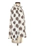 Ann Taylor LOFT 100% Polyester Floral Ivory Long Sleeve Blouse Size S - photo 4