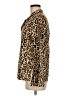 Tory Burch Animal Print Brown Long Sleeve Blouse Size 6 - photo 5