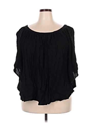 Paper Tee Short Sleeve Blouse (view 1)