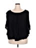 Paper Tee Black Short Sleeve Blouse Size 3X - photo 1