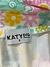 Katydid Collection Floral Yellow Short Sleeve Blouse Size S - photo 7