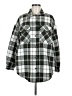She + Sky 100% Polyester Plaid Green Fleece Size M - photo 1