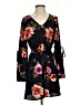 Ivy 100% Polyester Floral Black Casual Dress Size S - photo 1