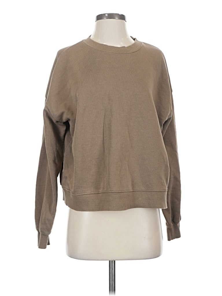 Pre-owned Pull & Bear Sweatshirt In Tan