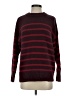 Ann Taylor LOFT Stripes Burgundy Pullover Sweater Size S - photo 1
